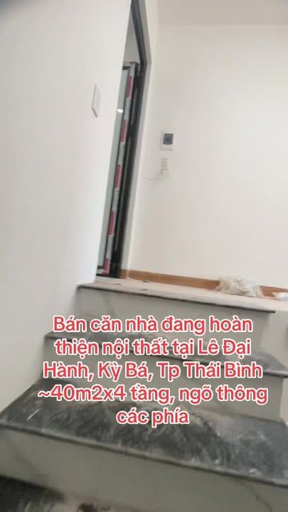 Nhà 4 tầng Lê Đại Hành, Kỳ Bá, Thái Bình 40m² - Hướng Đông, hoàn thiện nội thất