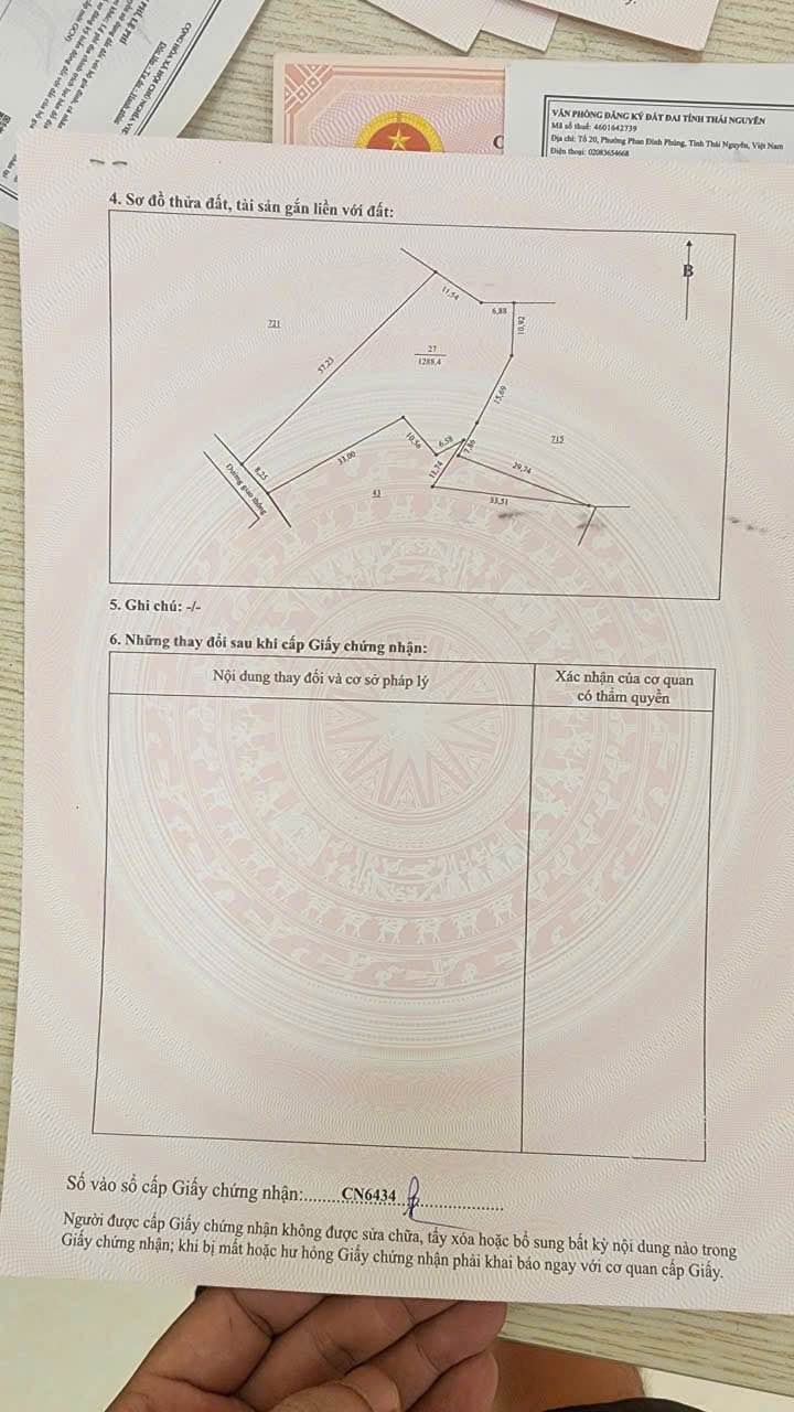 Đất thổ cư Hoá Thượng, Đồng Hỷ 1200m² giá chỉ 900 triệu - Cơ hội đầu tư tuyệt vời!