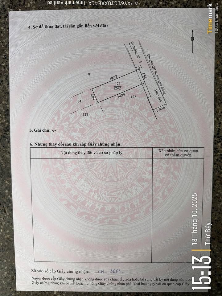 Lô đất Rạch Dừa, TP. Vũng Tàu 124,5m² giá 4,5 tỷ - Cơ hội đầu tư tuyệt vời!