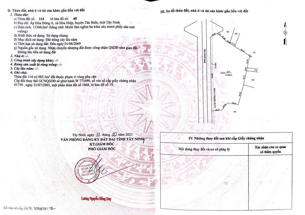 Đất Farm 15360m² tại Hoà Hiệp, Tân Biên, Tây Ninh - Đầu tư sinh lời ngay!