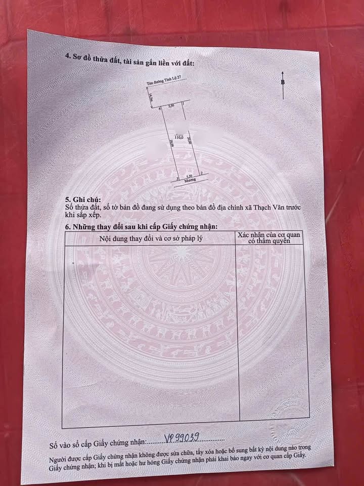 Đất nền Thạch Văn 110m² giá 2 tỷ - Cơ hội đầu tư hiếm có!