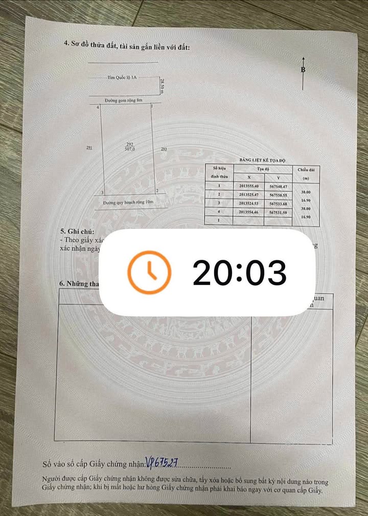 Đất mặt tiền Quốc lộ 1A Kỳ Phong 510m² giá 3 tỷ - Cơ hội đầu tư tuyệt vời!