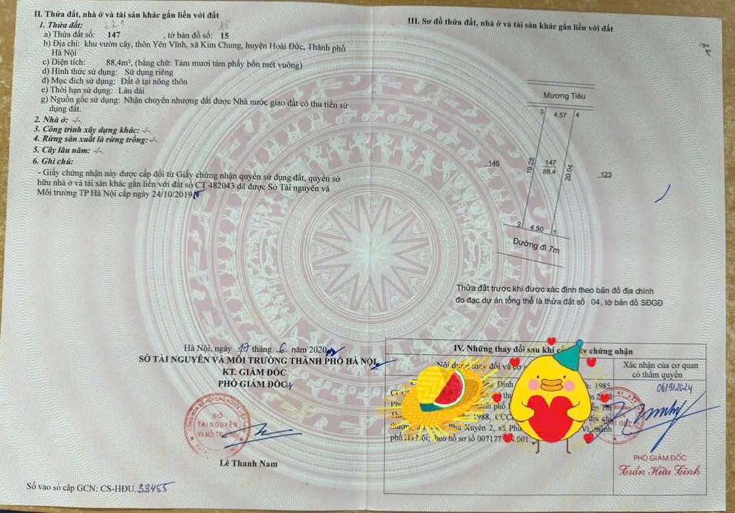 Đất nền Đức Thượng Hoài Đức 88,4m² giá thỏa thuận - Vị trí thuận lợi gần trường học!