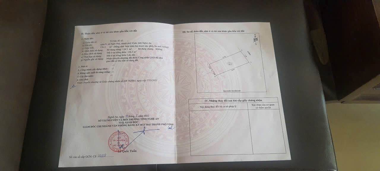 Đất nền Nghi Phú, TP Vinh 126,3m² giá 3,5 tỷ - Vị trí đẹp, gần bệnh viện!