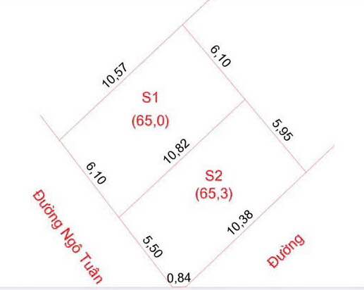 Đất mặt đường Ngô Tuân, Hưng Bình 65m² giá 4 tỷ - Lô góc 2 mặt tiền tuyệt đẹp!