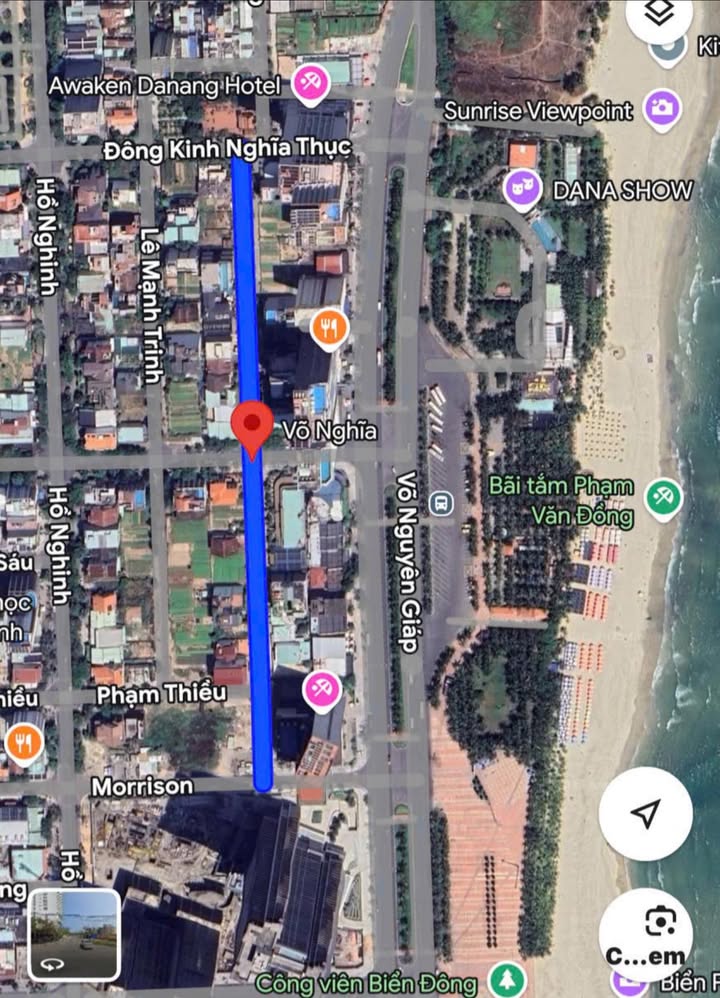 Đất nền đường Võ Nghĩa, Sơn Trà, Đà Nẵng 300m² - Vị trí đắc địa gần biển Mỹ Khê!