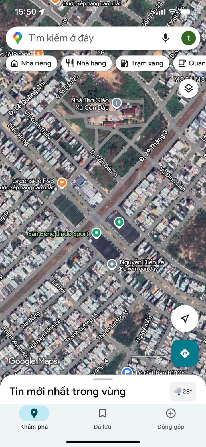 Đất nền Hòa Xuân Cẩm Lệ 120m² giá 5.85 tỷ - Cơ hội đầu tư sinh lời!