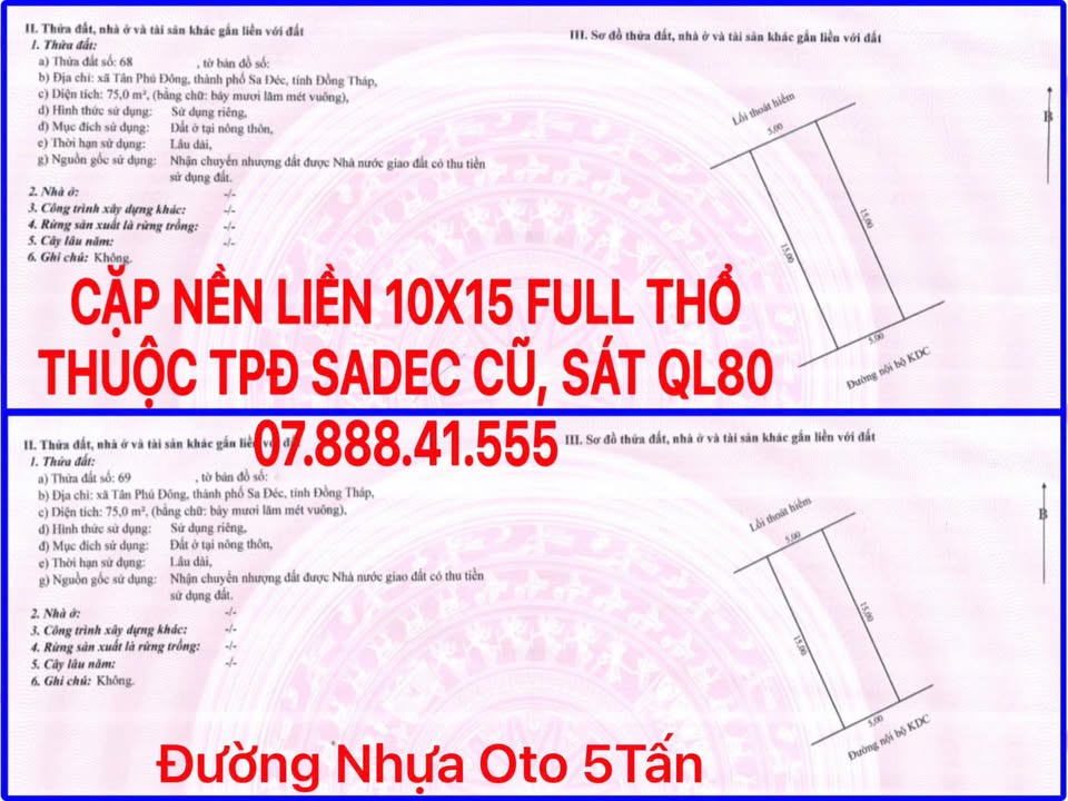 Đất nền liền kề 150m² tại Tân Phú Đông - Cơ hội đầu tư sinh lời cao!
