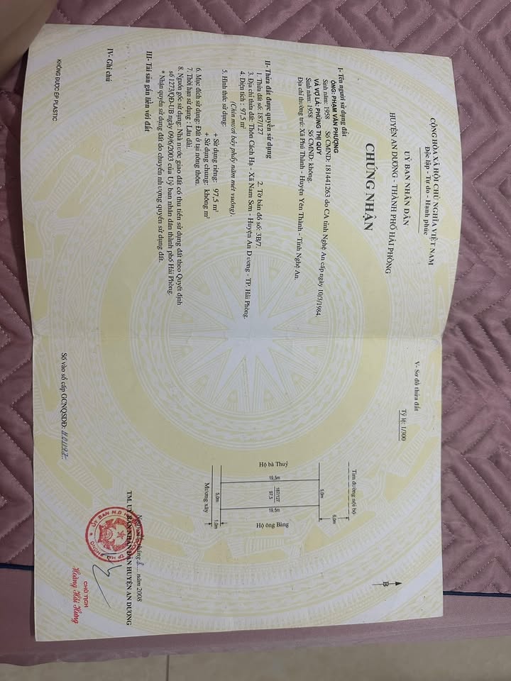 Đất nền Nam Sơn, An Dương 97m² giá 3 tỷ - Vị trí đắc địa gần chợ