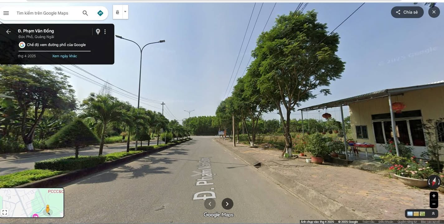 Đất mặt tiền Phạm Văn Đồng, Đức Phổ 150m² giá chỉ 1.2 tỷ - Đầu tư sinh lời ngay!