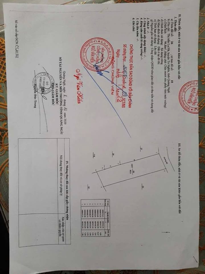 Đất hẻm 96m² tại thị trấn La Hà giá 700 triệu - Vị trí thuận lợi gần BigC!