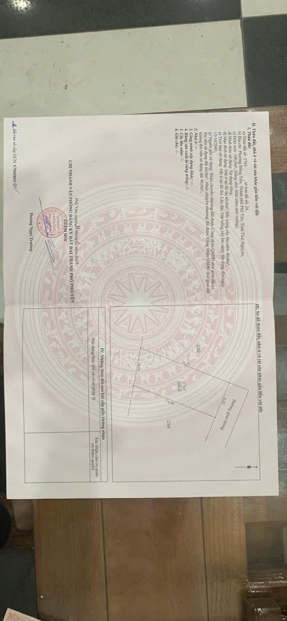 Đất nền Đồng Tiến, Phổ Yên 100m² giá chỉ 900 triệu - Đầu tư sinh lời ngay!