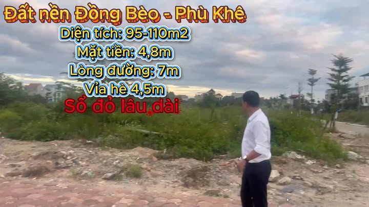 Đất nền Phù Khê Từ Sơn 102m² giá 4.75 tỷ - Cơ hội đầu tư hấp dẫn!