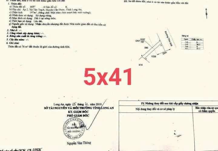 Nhà mặt tiền đường tỉnh lộ 826, Cần Đước, Long An 205m² giá 3.5 tỷ - Đối diện trường học, thuận tiện giao thông!