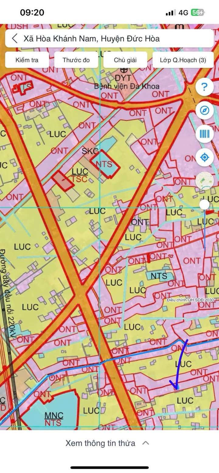 Đất thổ cư Hòa Khánh Nam, Đức Hòa 600m² giá 1.2 tỷ - Cơ hội đầu tư tuyệt vời!