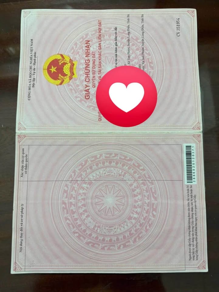 Đất nền 302.4m² Tam Phước, Long Điền giá 1.8 tỷ - Sổ hồng chính chủ, pháp lý rõ ràng!