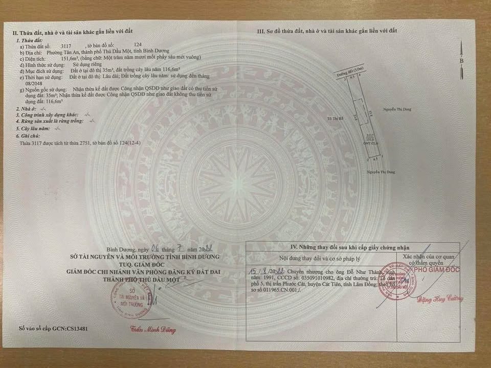 Đất thổ cư Tân An Thủ Dầu Một 148m² giá 1.28 tỷ - Cơ hội đầu tư lý tưởng!