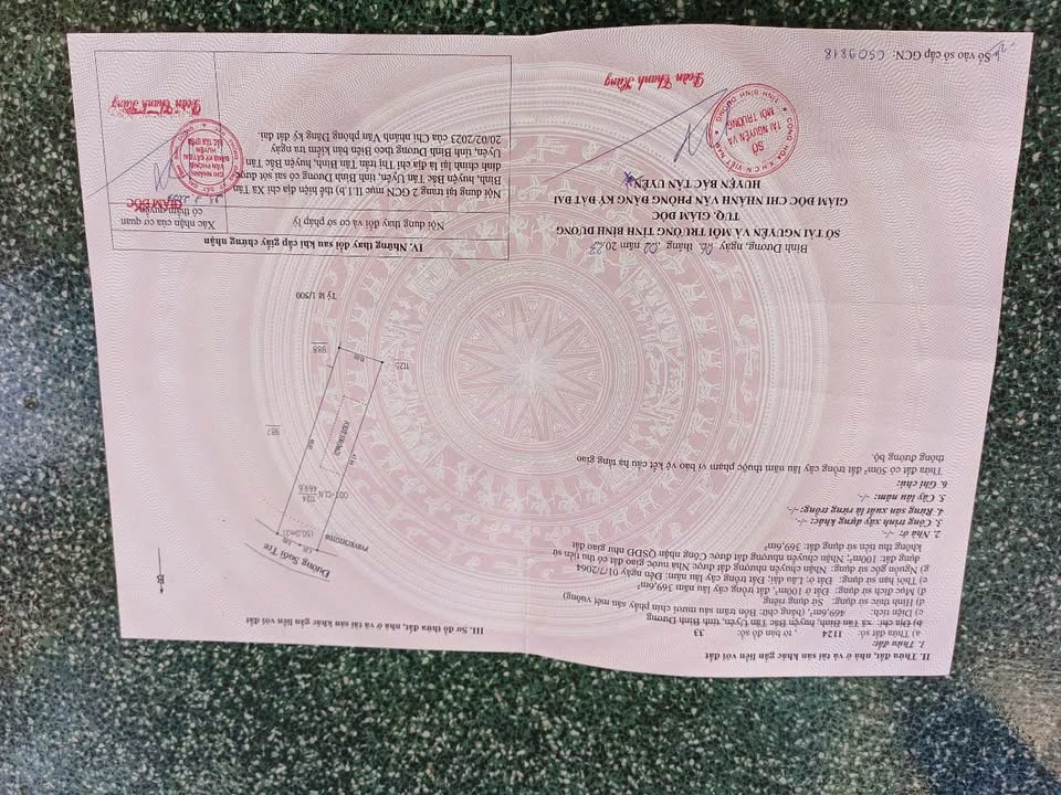 Đất nền Tân Bình Bắc Tân Uyên 460m² giá 3 tỷ - Sổ đỏ chính chủ, đường nhựa