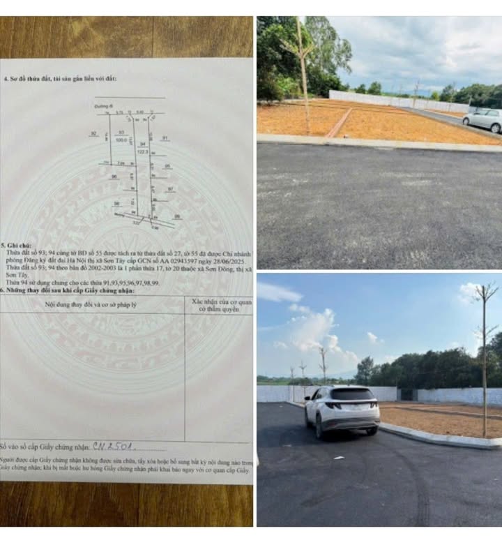 Đất thổ cư 100m² tại Sơn Đông, Sơn Tây chỉ 1 tỷ - Chốt nhanh ngay!