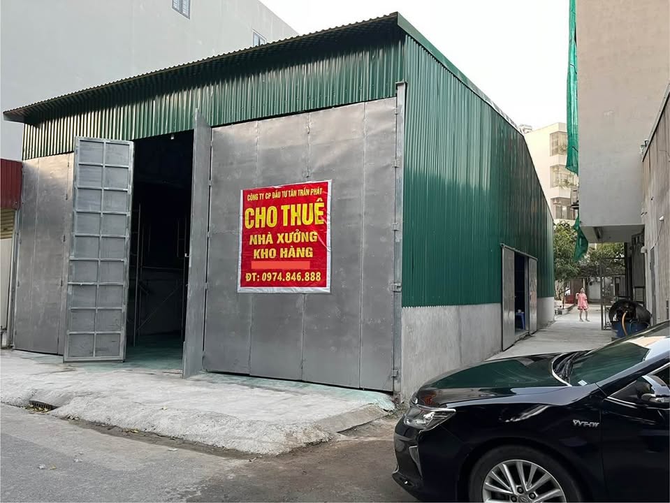 Cho thuê nhà xưởng, kho hàng, văn phòng 200m² tại Thái Bình - Mặt tiền thoáng mát, sổ đỏ chính chủ!