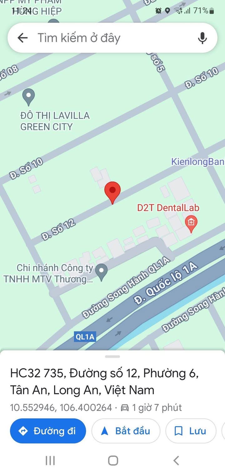 Đất nền đường số 12, phường 6, thành phố Tân An, 154m² - Giá chỉ 5.1 tỷ VND!