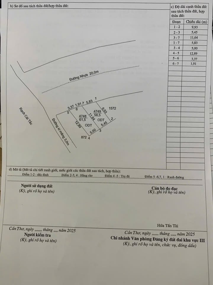 Đất nền liền kề phường Hưng Phú, Cần Thơ - Giá chỉ từ 750 triệu đến 1.05 tỷ!