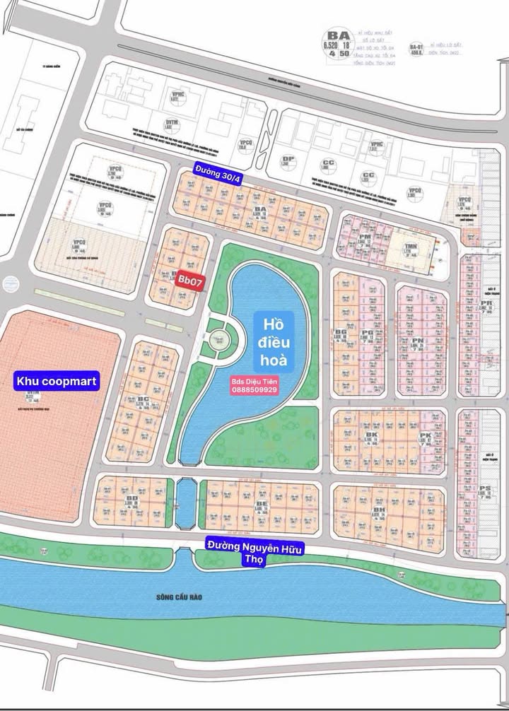 Biệt thự mặt tiền Vũ Thúc Đồng, Đồng Hới 328m² giá 15 tỷ - View hồ siêu đẹp!
