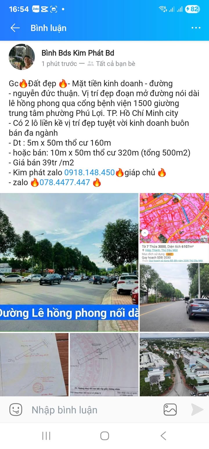 Đất nền mặt tiền kinh doanh đường Nguyễn Đức Thuận, 500m² giá 6.24 tỷ - Cơ hội đầu tư tốt!