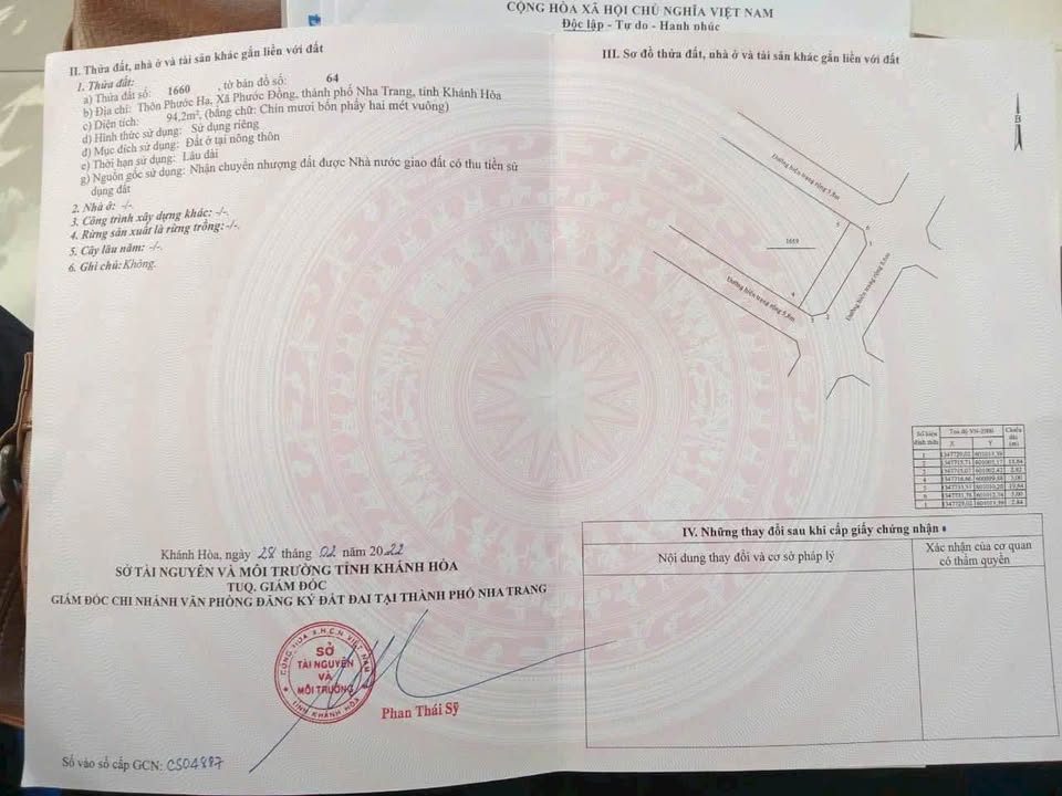 Đất nền Phước Đồng Nha Trang 94.2m² giá 1.4 tỷ - Đầu tư sinh lời ngay!