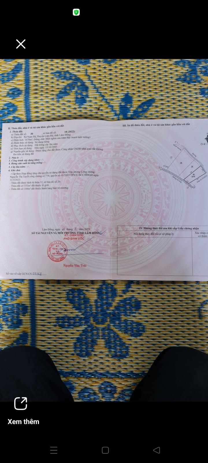 Đất nền xã Nam Hà Bảo Lâm 1670m² giá 1.5 tỷ - Cơ hội đầu tư hấp dẫn!