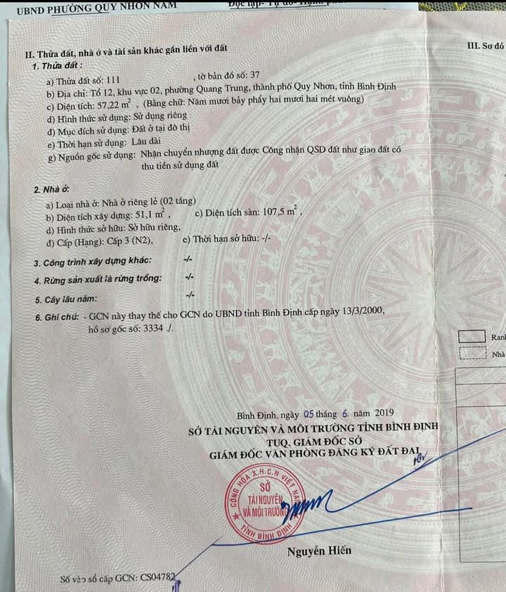 Nhà hẻm 486 Nguyễn Thái Học, TP Quy Nhơn 60m² giá 2.9 tỷ - Dọn vào ở ngay!