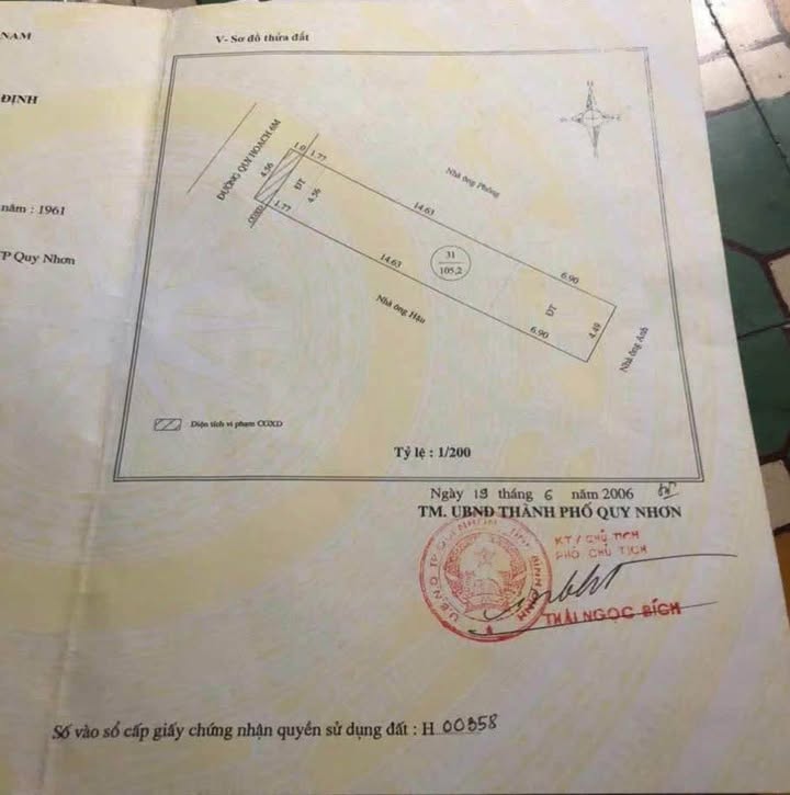 Nhà cấp 4 đường Trần Khánh Dư, Quy Nhơn 105m² giá 7.5 tỷ - Pháp lý rõ ràng, chính chủ!
