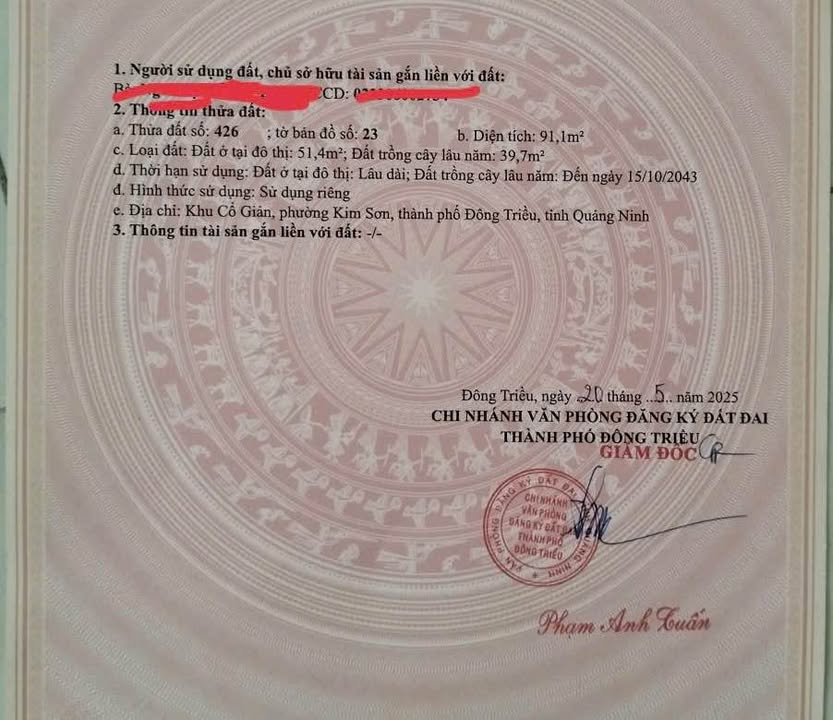 Đất nền Mạo Khê, Đông Triều 91m² giá chỉ 400 triệu - Tiềm năng tăng giá cao!