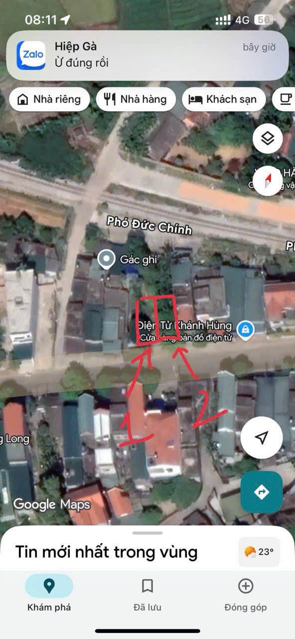 Đất nền 2 lô liền kề Đức Chính 101m² giá 2 tỷ - Đầu tư sinh lời ngay!