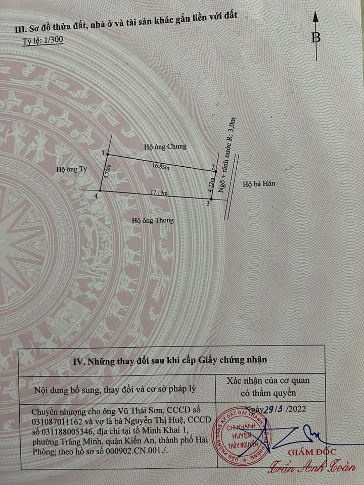 Đất nền phường Trần Hưng Đạo, Thủy Nguyên 84m² - Ô tô vào tận đất!