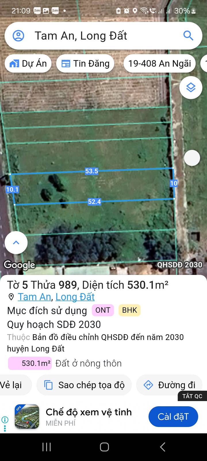 Đất nền tại đường số 10, Tam An, Long Điền 530m² giá 2.5 tỷ - Cơ hội đầu tư sinh lời!