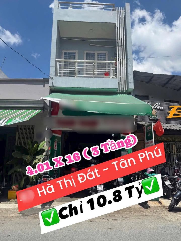 Nhà mặt tiền kinh doanh Hà Thị Đát, Tân Phú, 65m² giá 10.8 tỷ - Tiềm năng sinh lời cao!