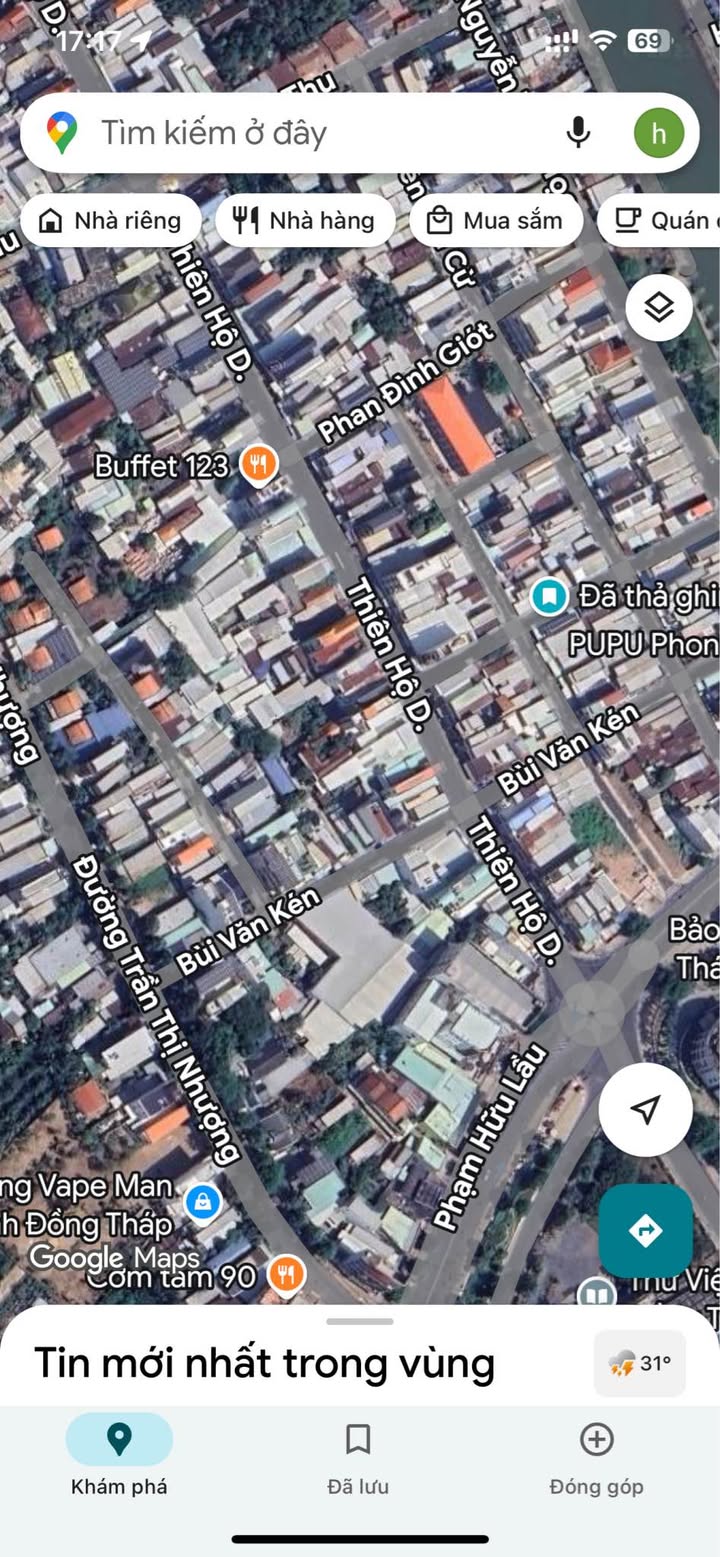 Nhà 1 Trệt 1 Lầu Đường Thiên Hộ Dương, Cao Lãnh 66m² giá 5.5 tỷ - Kinh doanh sầm uất!