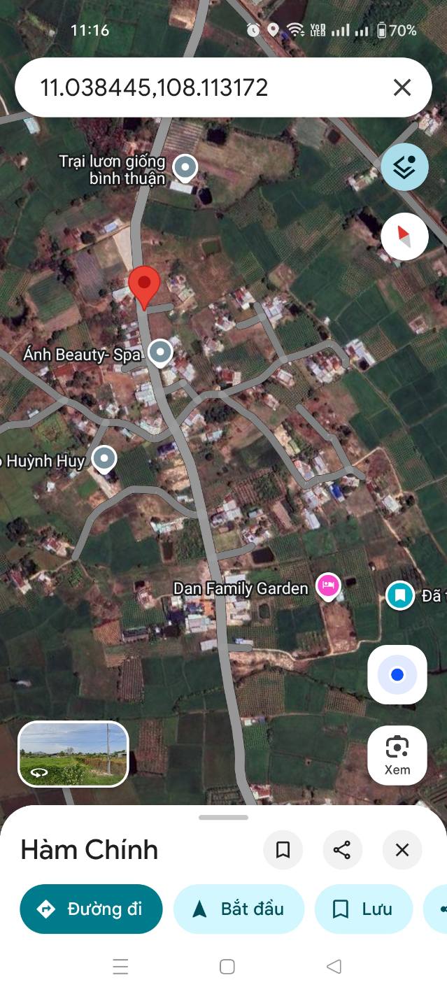 Đất thổ cư Hàm Chính 180m² giá 550 triệu - Cơ hội đầu tư tuyệt vời!