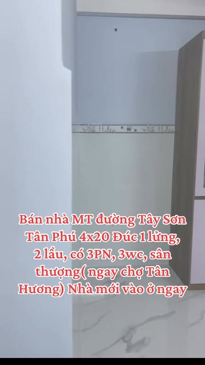 Nhà mặt tiền đường Tây Sơn, Tân Phú 80m² - Nhà mới, đầy đủ tiện nghi!