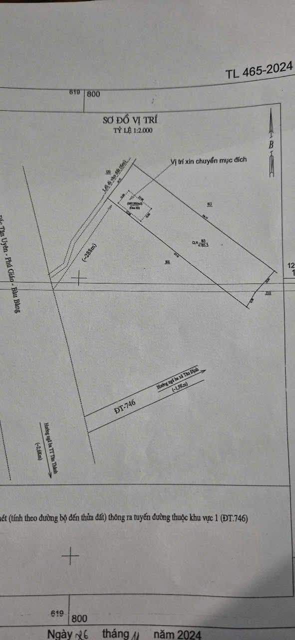 Đất nền Tân Định, Tân Uyên 4765m² giá 3.8 tỷ - Đầu tư sinh lời ngay!