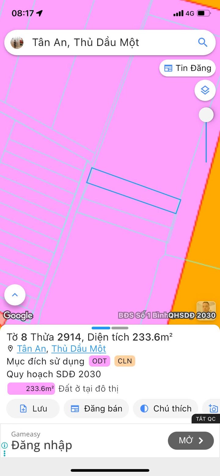 Đất nền Thủ Dầu Một 228m² giá 1.75 tỷ - Giảm giá sốc chỉ còn 1.75 tỷ!