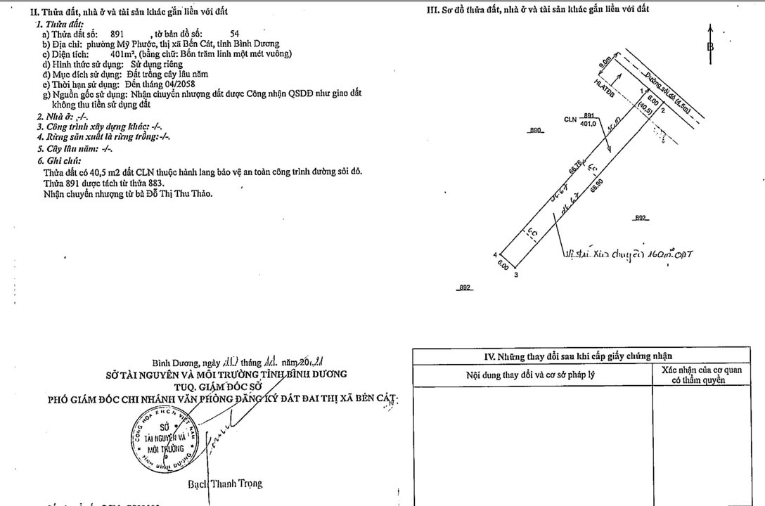 Đất thổ cư phường Mỹ Phước, Bến Cát, Bình Dương - 402m² chỉ 1.95 tỷ - Đầu tư sinh lời lý tưởng!