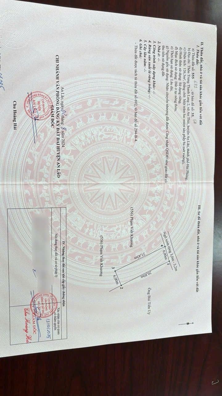 Đất nền chính chủ 126m² tại An Hưng, Hải Phòng - Pháp lý rõ ràng