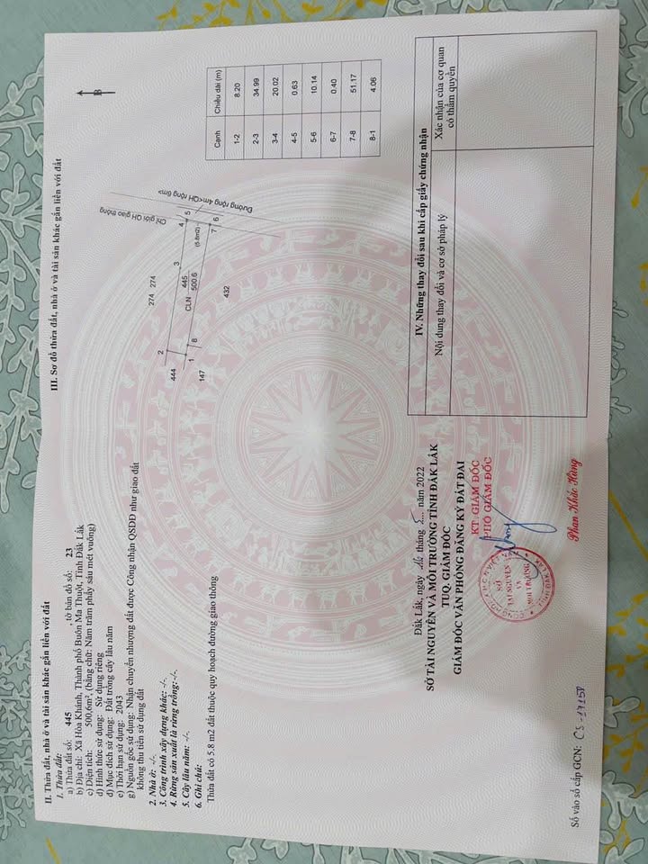 Lô đất Hòa Khánh, Buôn Ma Thuột 500m² giá 399 triệu - Sổ hồng chính chủ