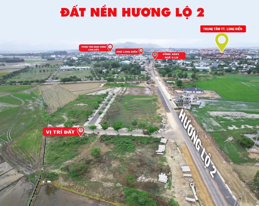 Đất nền Long Điền 250m² - Mặt tiền 16m, vị trí đẹp, giá thỏa thuận!
