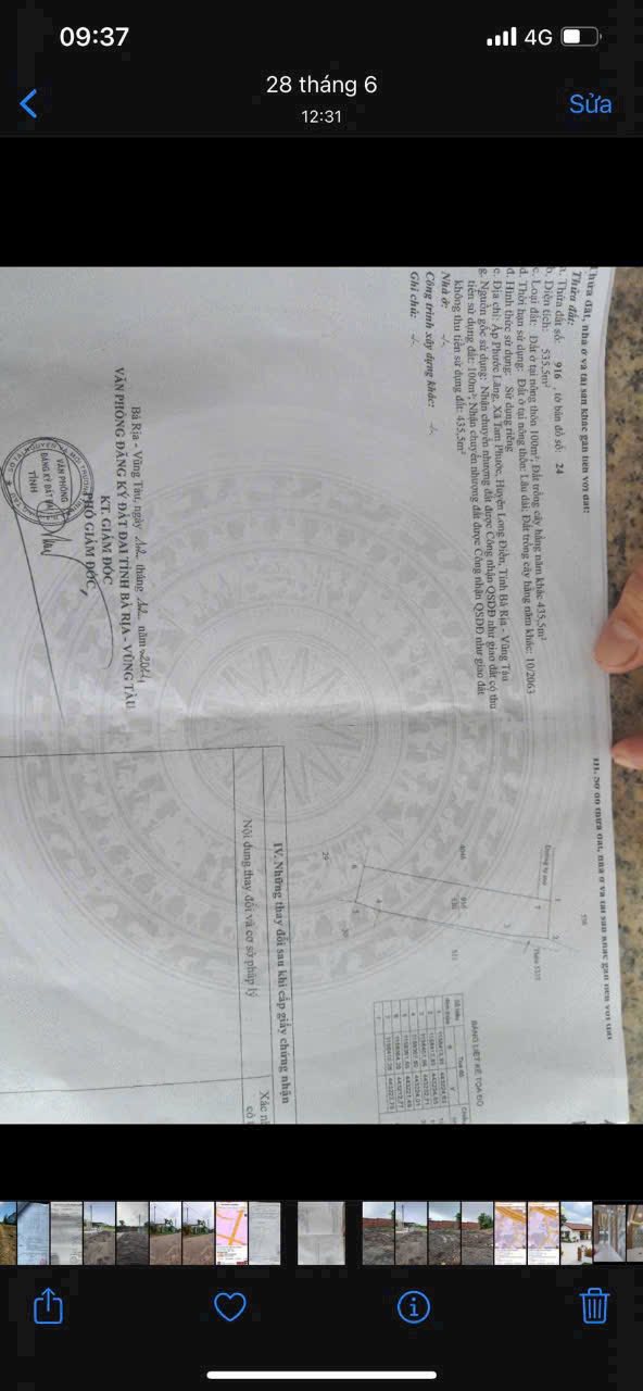 Đất nền 535m² tại Tam An - Long Điền - Giá 1.7 tỷ - Đầu tư sinh lời ngay!