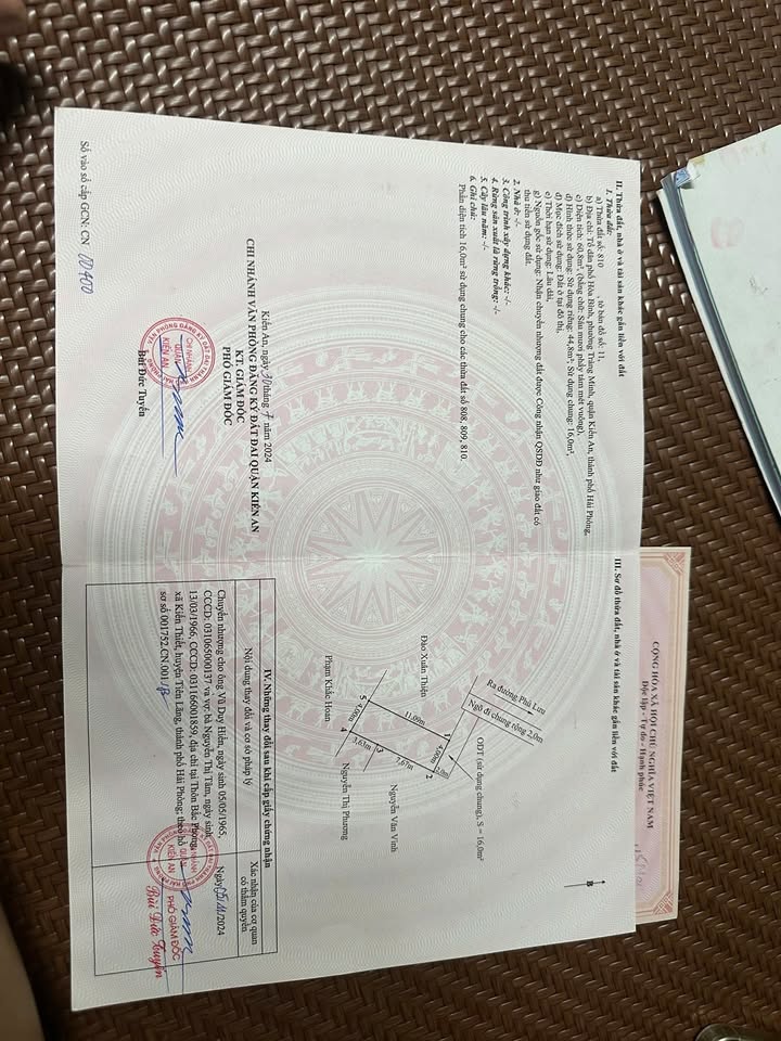 Đất nền Phù Liễn, Kiến An 45m² giá 880 triệu - Sổ đỏ chính chủ