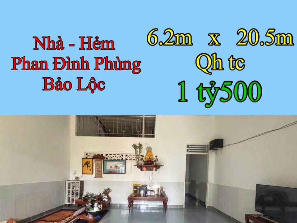 Nhà cấp 4 Phan Đình Phùng Bảo Lộc 127.1m² giá 1.5 tỷ - Sẵn sàng vào ở ngay!