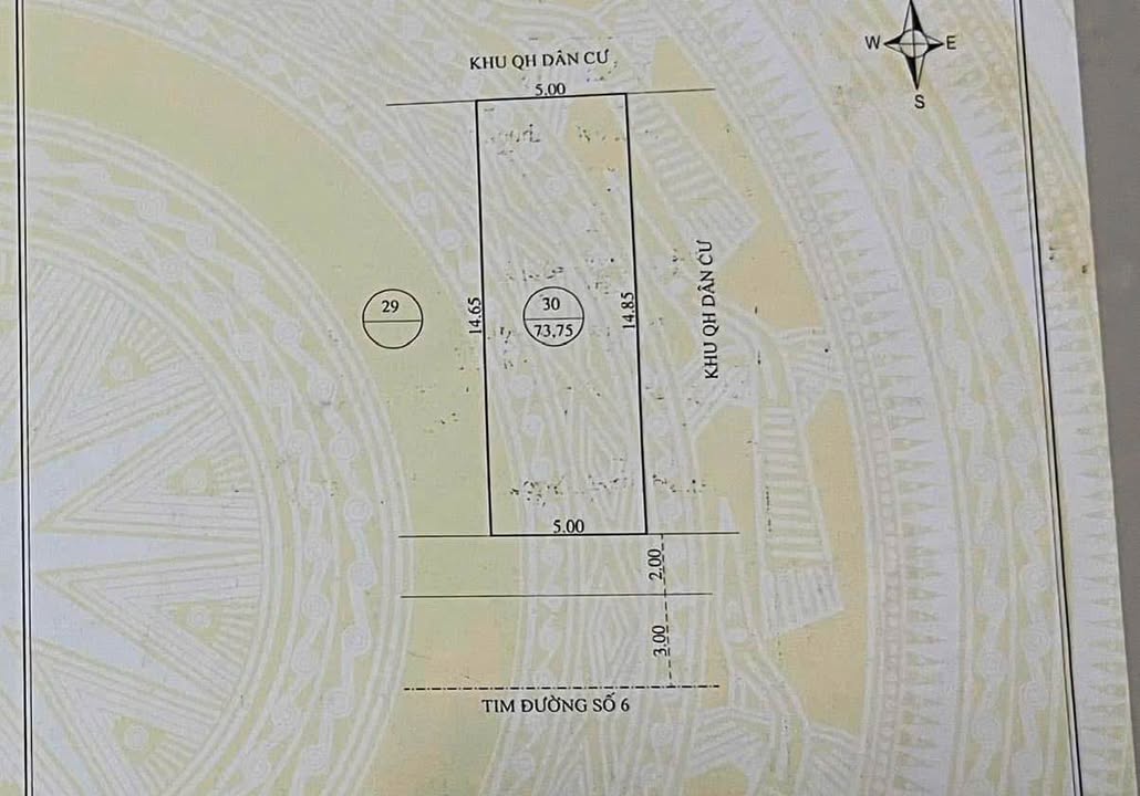 Đất mặt tiền đường Tú Mỡ, Nhơn Bình 73,75m² giá 2,25 tỷ - Sổ đỏ chính chủ